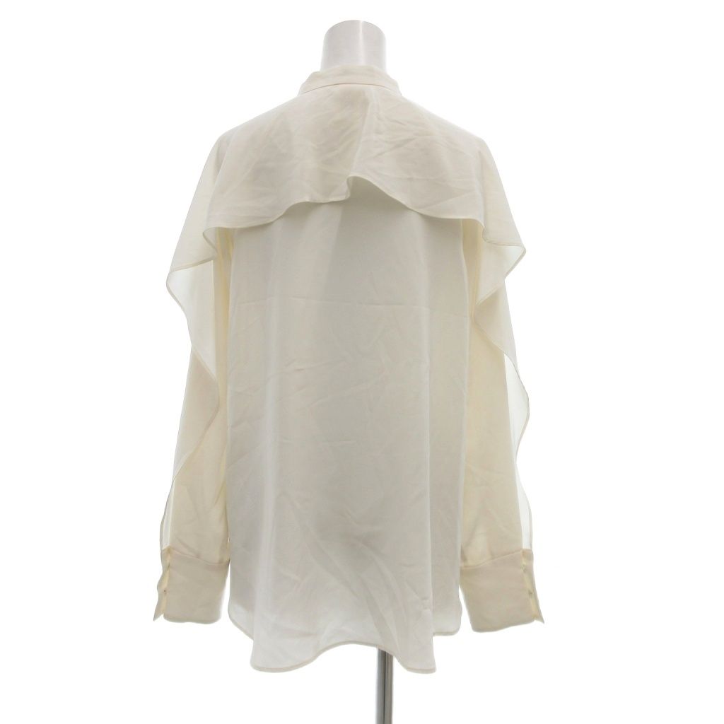 ビームス BEAMS サポートサーフェス support surface シャツ ブラウス フリル 長袖 F 白 ホワイト JS GY 62