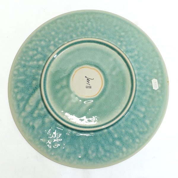 Jars ジャス ◇【洋食器】フランス製Jars ジャス/ガラス釉大皿 ブルー