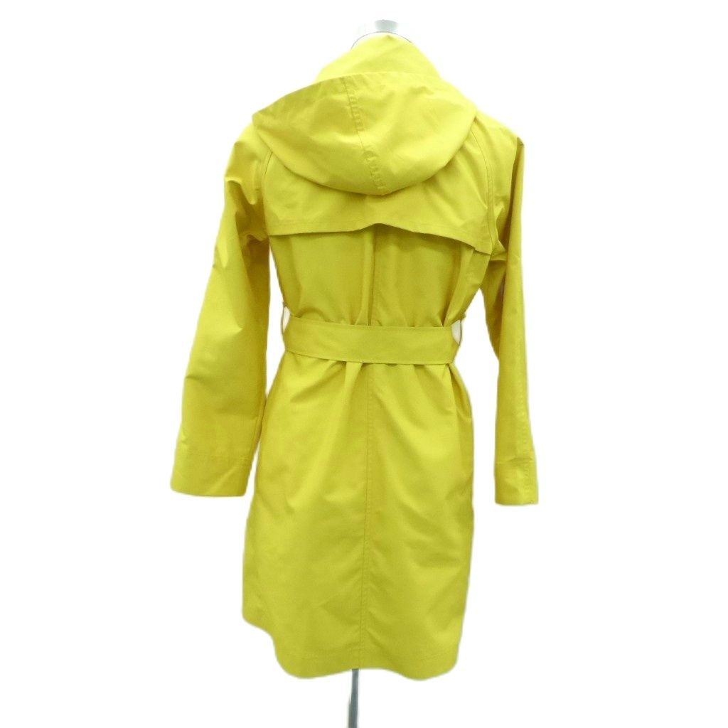 ピッコーネ PICONE トレンチコート スプリングコート ミドル丈 38 M イエロー 黄色 リボンベルト HO 4 GY 61