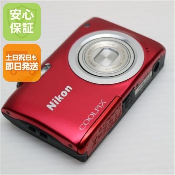 超美品 COOLPIX A100 レッド 即日発送 コンデジ Nikon 本体 土日祝発送