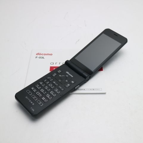 F 03 L arrows ケータイ ブラック スマホ 本体 白ロム 00000