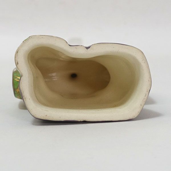 清水焼 平安桐鳳 ◇【茶道具】清水焼/平安桐鳳作 立雛 香合 茶道具