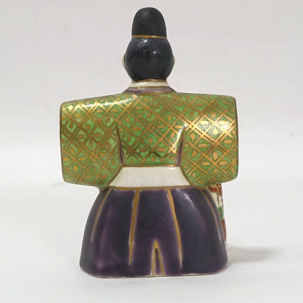 清水焼 平安桐鳳 ◇【茶道具】清水焼/平安桐鳳作 立雛 香合 茶道具