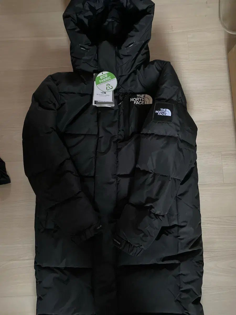 THE NORTH FACE ザノースフェイス ホワイトレーベル ブラック ダウンジャケット ロング丈