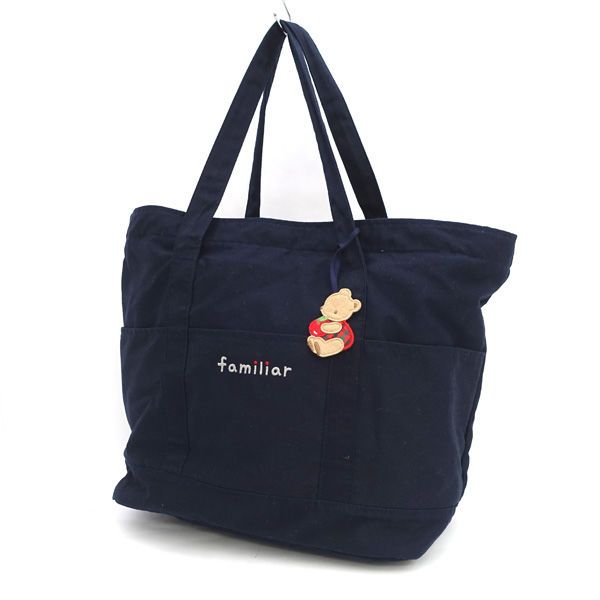 familiar / ファミリア ◇マザーズバッグ/トートバッグ/ネイビー