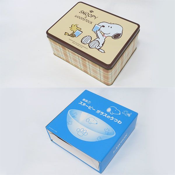 SNOOPY ◇【洋食器】スヌーピー/ガラス食器セット（ボウル・タンブラー