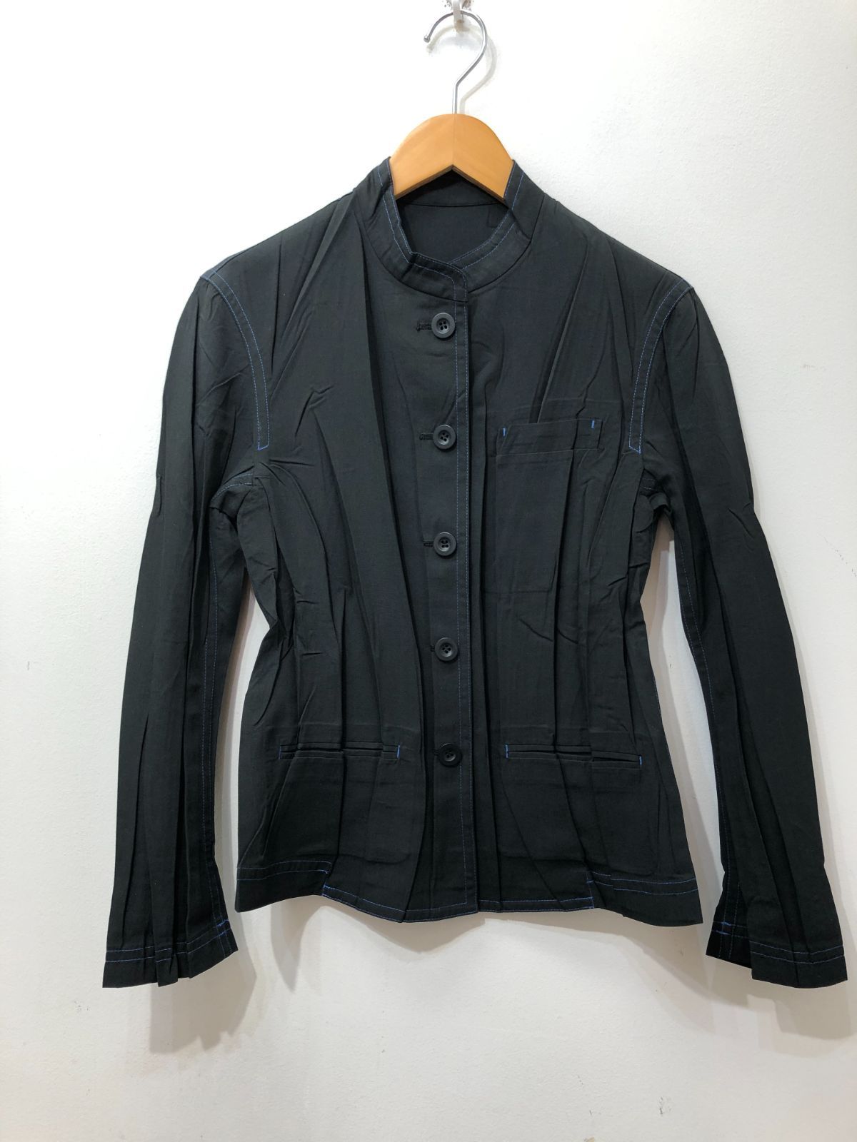 772☆ISSEY MIYAKE イッセイミヤケ☆シワ加工 シャツジャケット【M