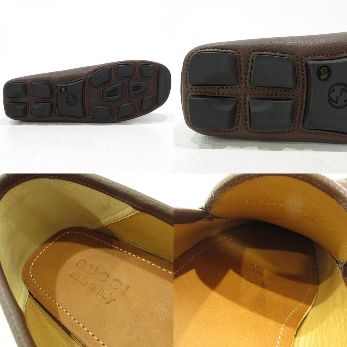  GUCCI グッチ ドライビングシューズ 548604 ホースビット ローファー ブラウン サイズ 10 1 2 約28 5 cm 135 その他 靴