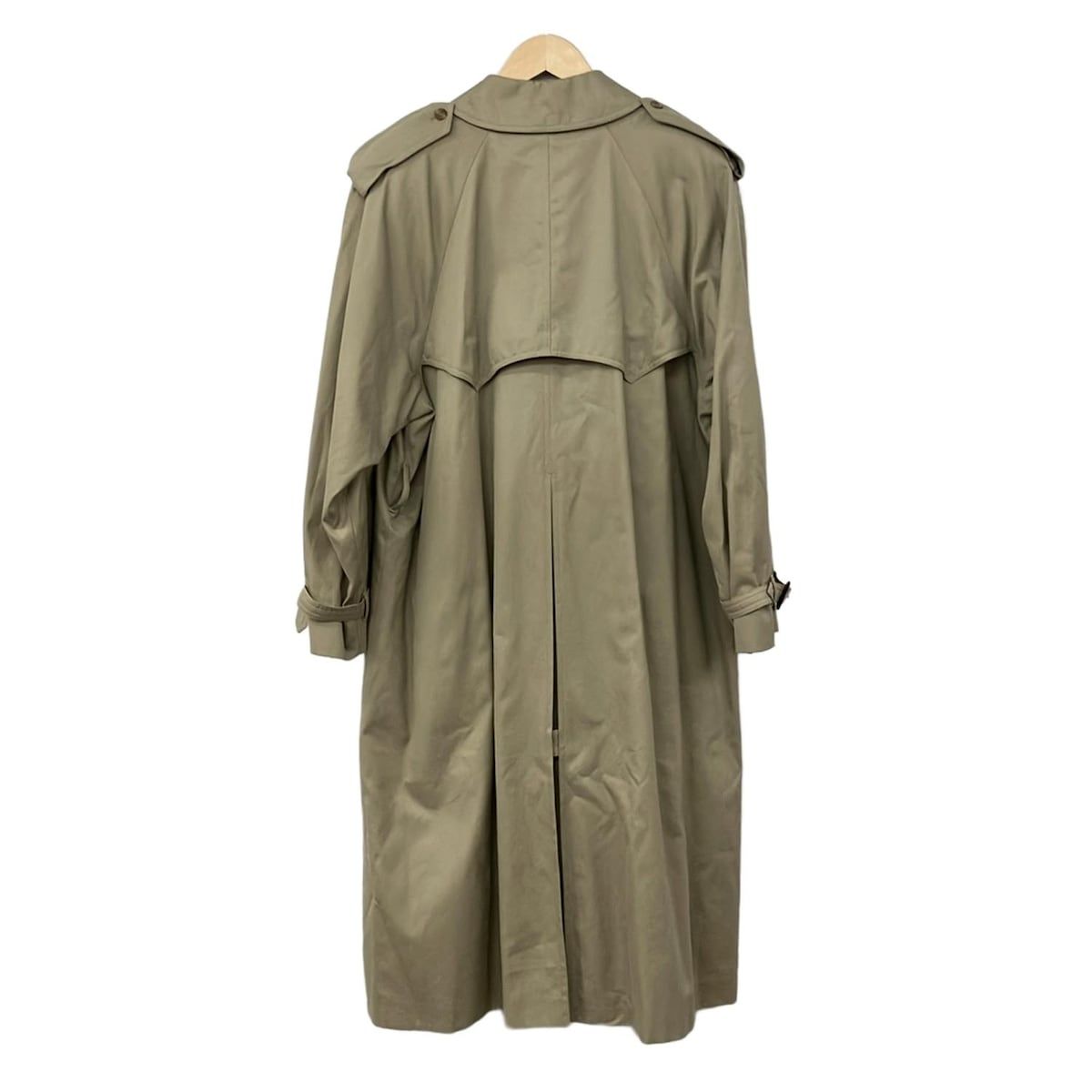 Aquascutum アクアスキュータム トレンチコート サイズ5 F M レディース - ベージュ 長袖 肩パッド 春 秋