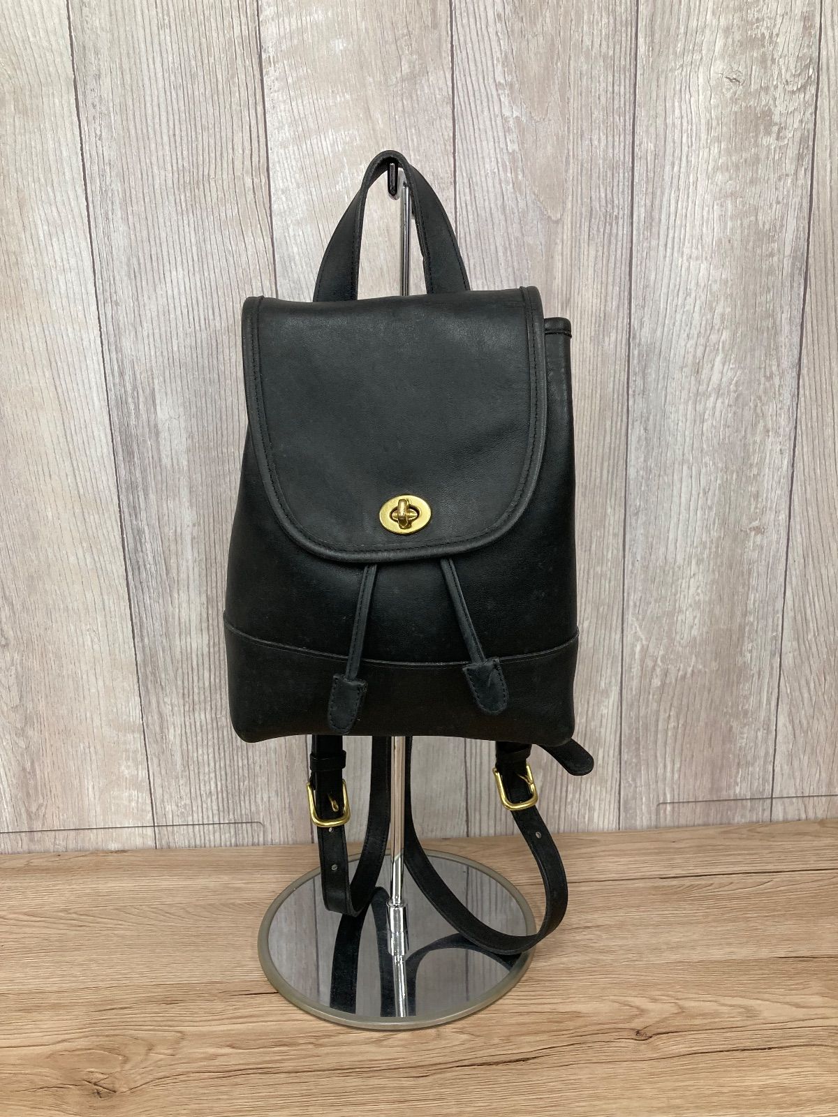 COACH コーチ オールドコーチ リュック ブラック USA製 ターンロック