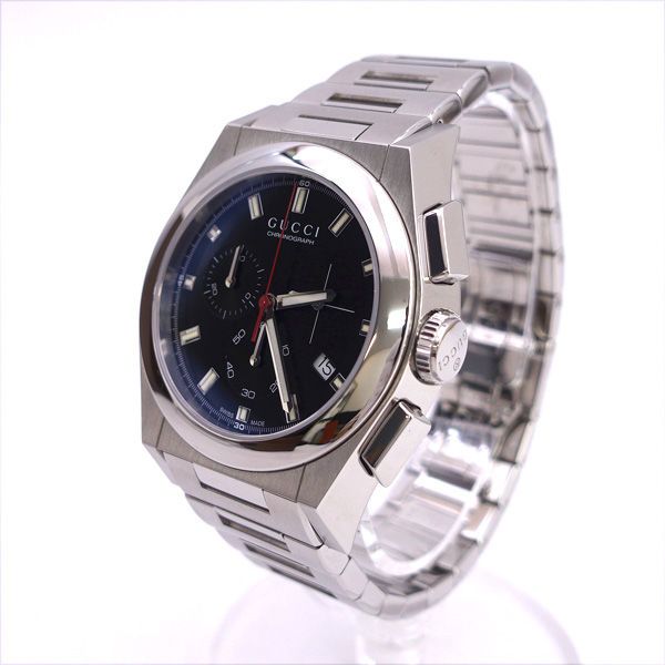 GUCCI グッチ パンテオン デイト クロノグラフ メンズ 腕時計 クォーツ 115.2 MEN 男性 ボーイズ 紳士 うでとけい ウォッチ Watch ブランド