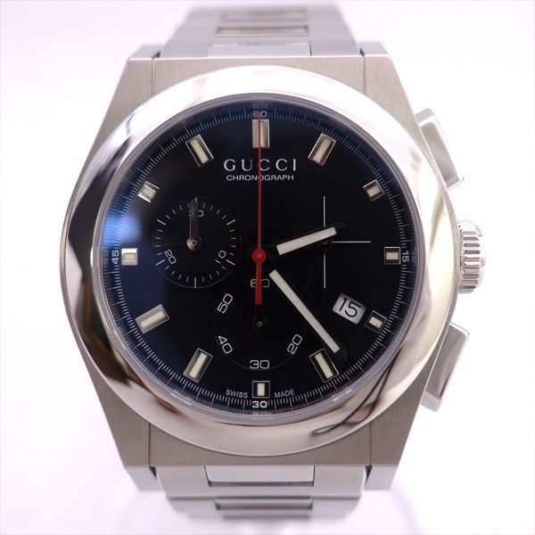 GUCCI グッチ パンテオン デイト クロノグラフ メンズ 腕時計 クォーツ 115 2 MEN 男性 ボーイズ 紳士 うでとけい ウォッチ Watch ブランド