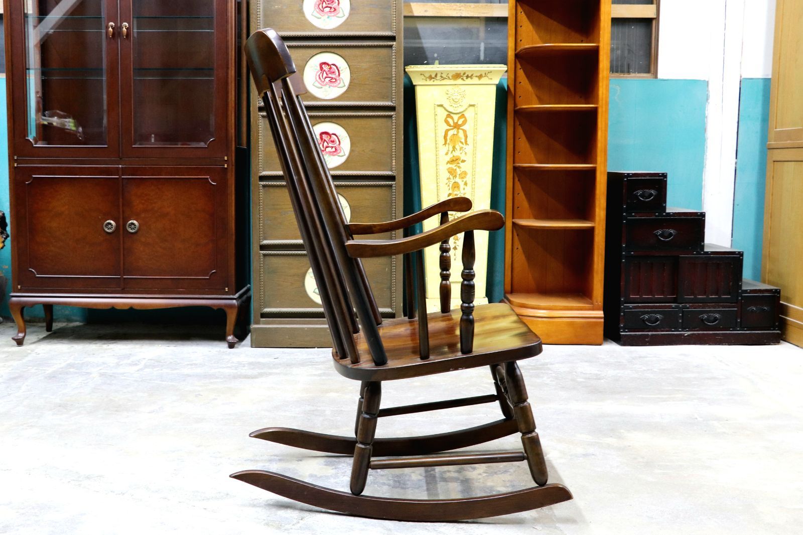 GMIS375○柏木工 / KASHIWA ロッキングチェア 揺り椅子 アームチェア