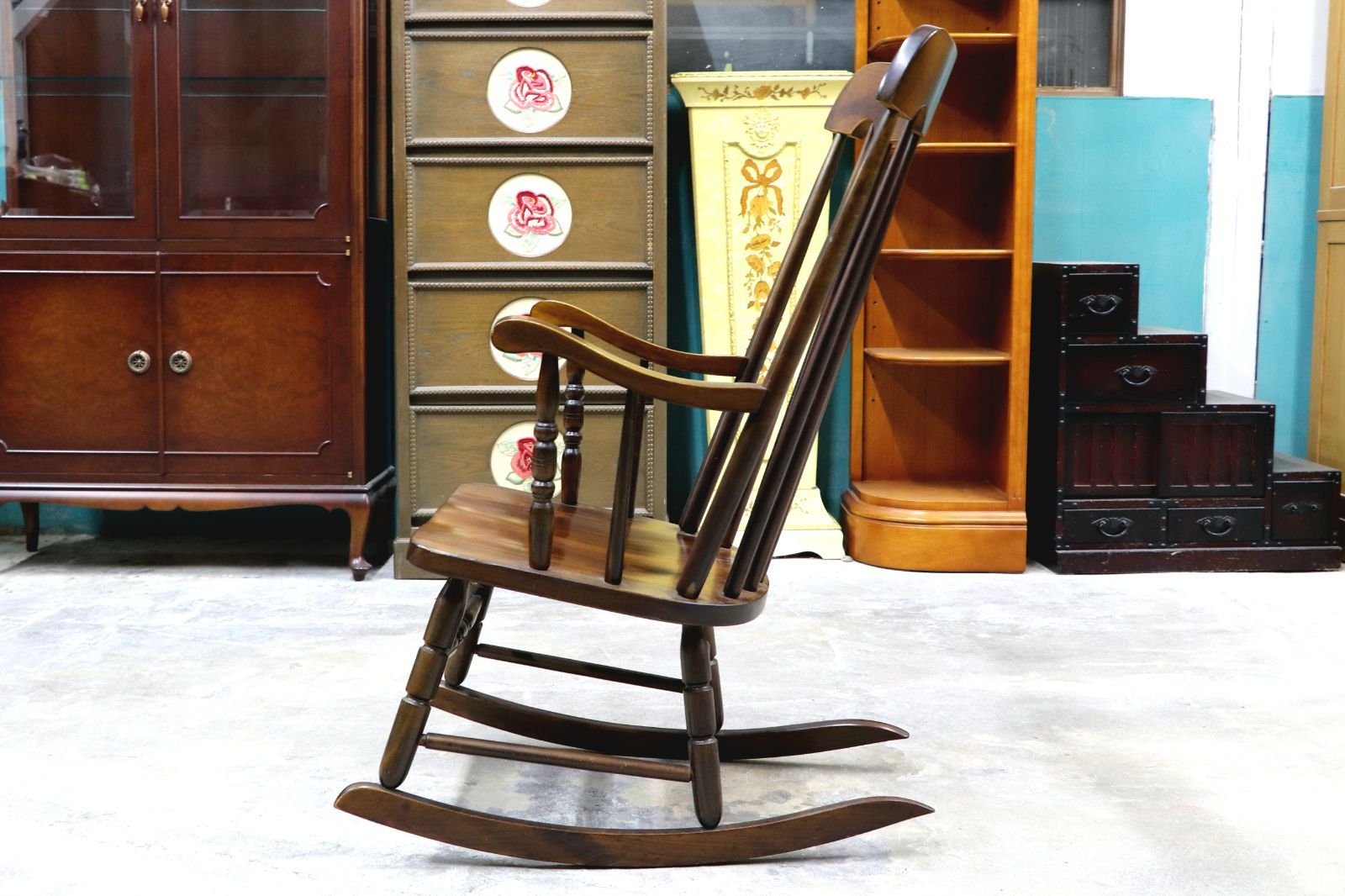 GMIS375○柏木工 / KASHIWA ロッキングチェア 揺り椅子 アームチェア