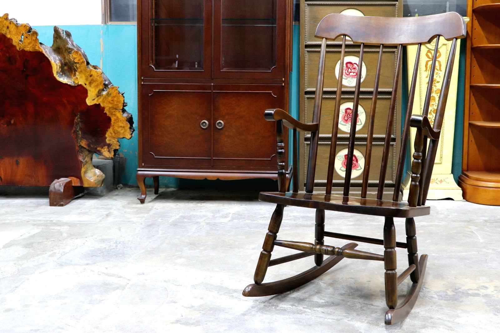 GMIS375○柏木工 / KASHIWA ロッキングチェア 揺り椅子 アームチェア