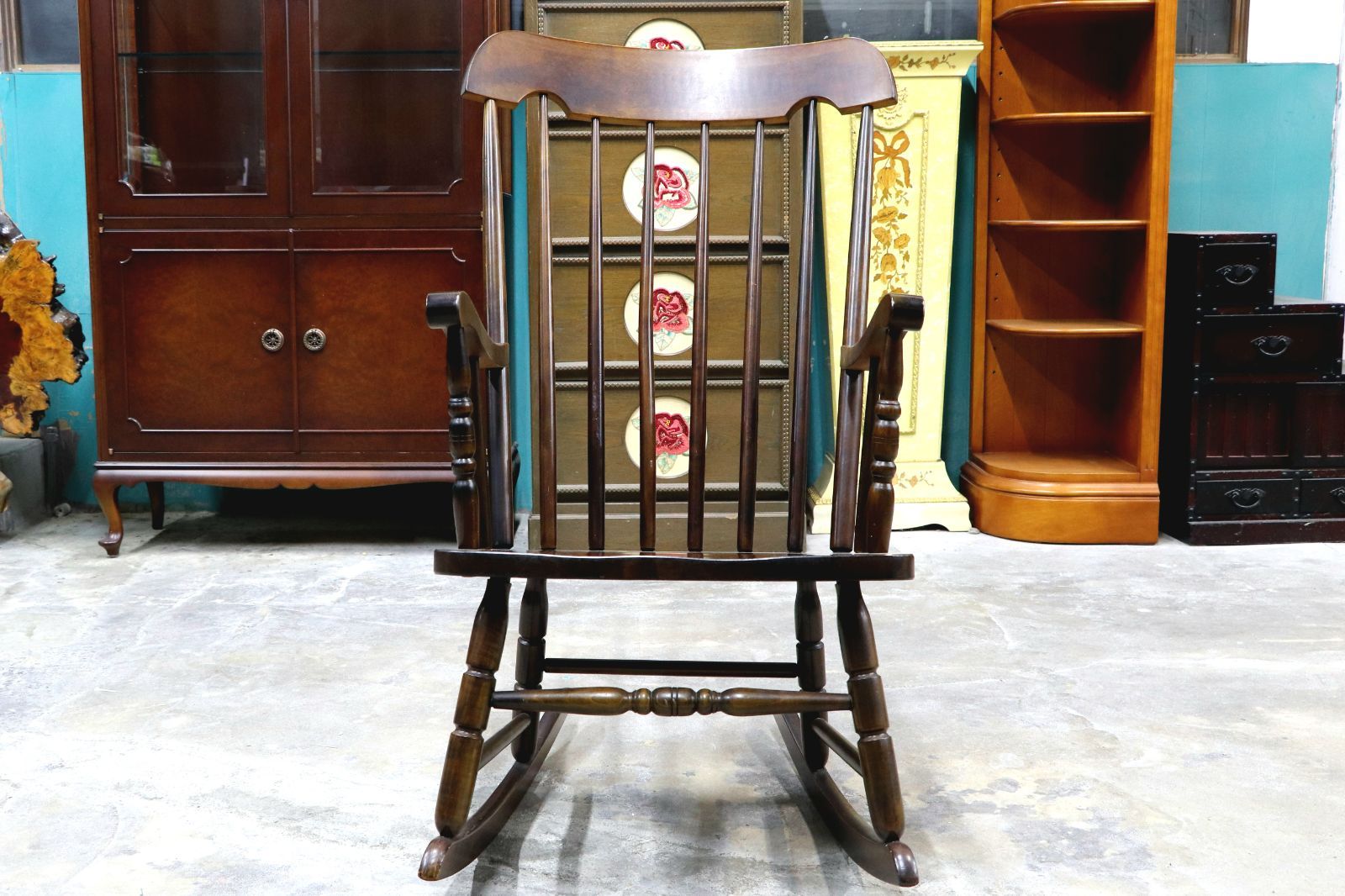 GMIS375○柏木工 / KASHIWA ロッキングチェア 揺り椅子 アームチェア