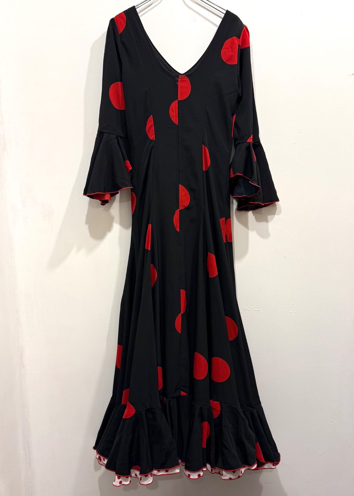 フラメンコ衣装】 HERMOSA IBERIA ワンピース ドレス 水玉 ドット柄