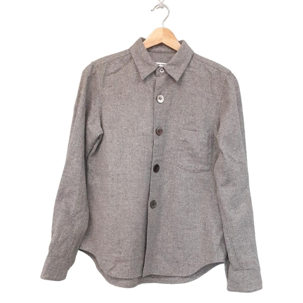 COMMEdesGARCONS コムデギャルソンコムデギャルソン 長袖シャツブラウス サイズS レディース グレー