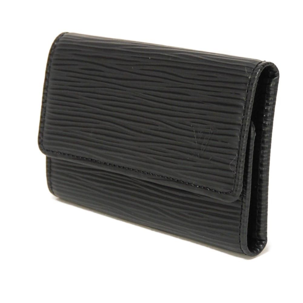 LOUIS VUITTON ルイ ヴィトン ミュルティクレ 6 LVロゴ エンボス ブラック スナップボタン 6連 エピ ノワール キーケース M 63812