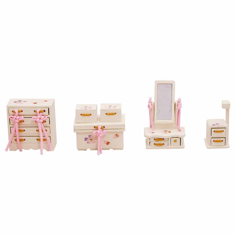 雛人形 雛飾り お道具セット 桜花 アイボリー 15号手作り