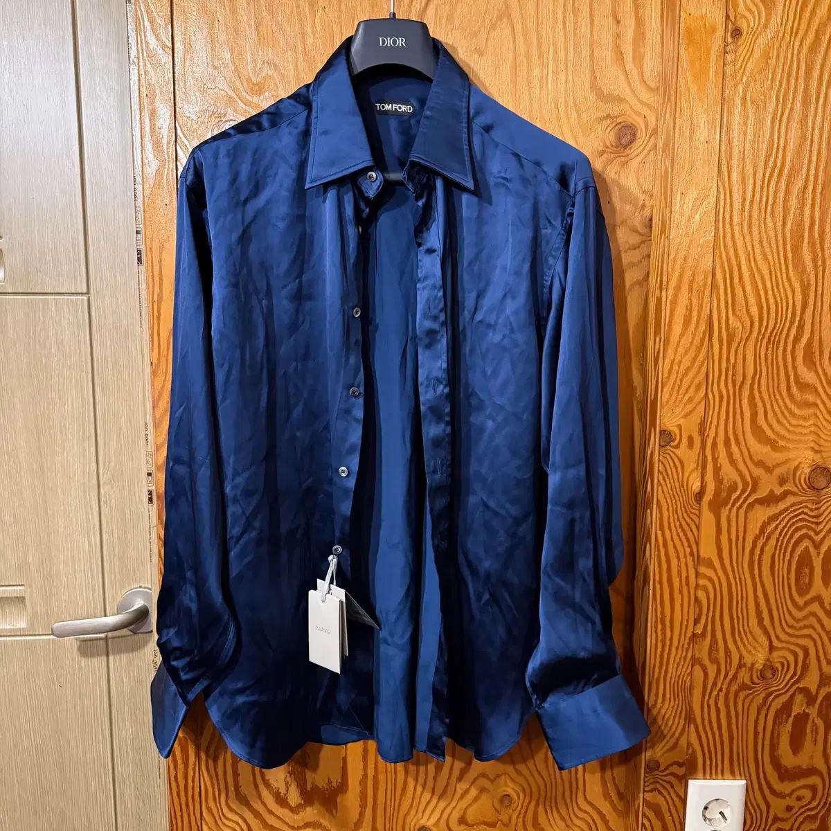 トムフォード ビスコース シルク ドレス シャツ