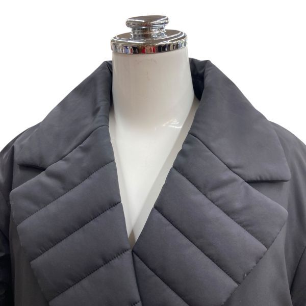 セオリーリュクス Theory luxe パデットコート 長袖 ショート丈 中綿 キルティング ジャケット 黒 38 M 9号 レディース T 5 Y 032