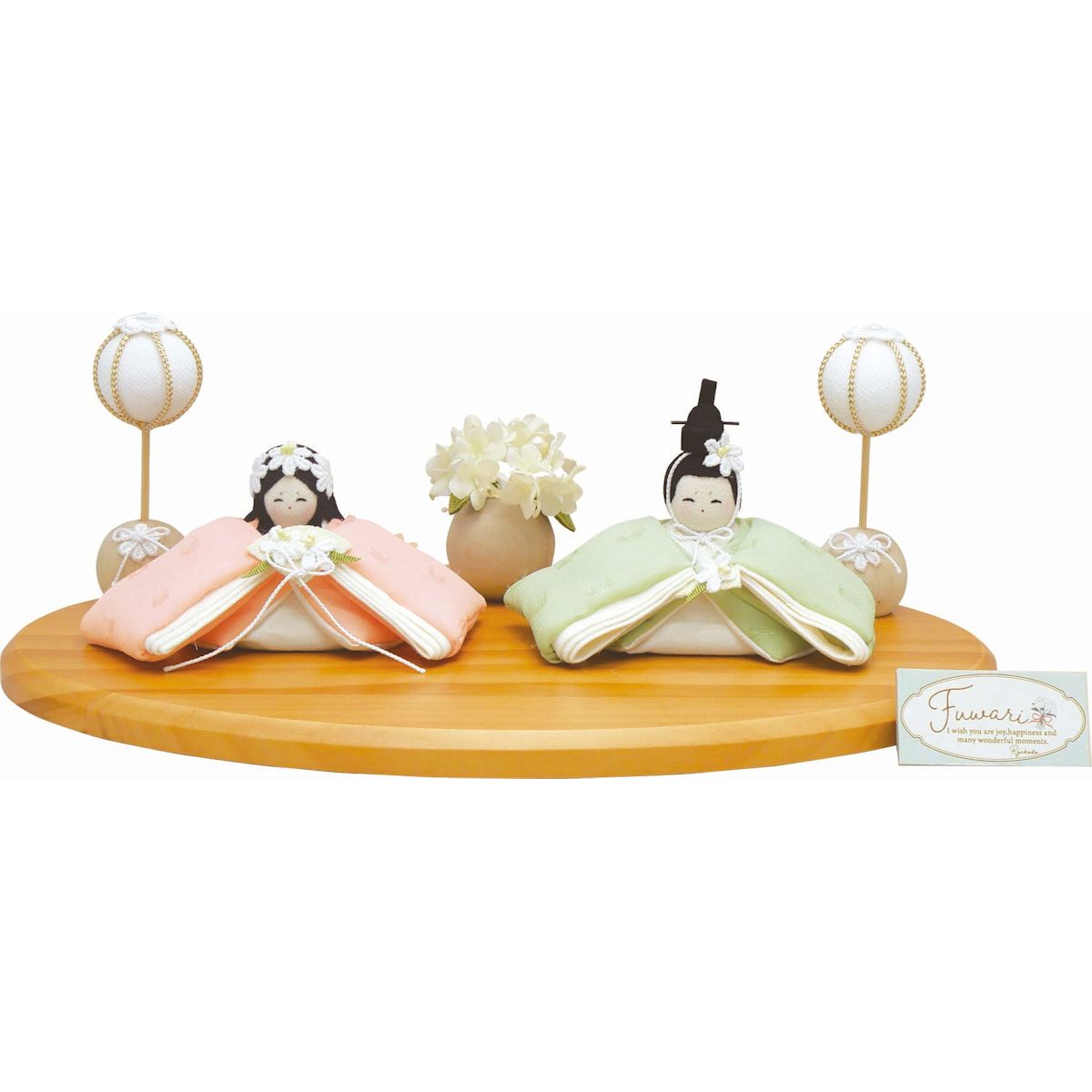 雛人形 雛飾り Fuwari Hina コンパクト･マンションサイズ 手作りちりめん細工