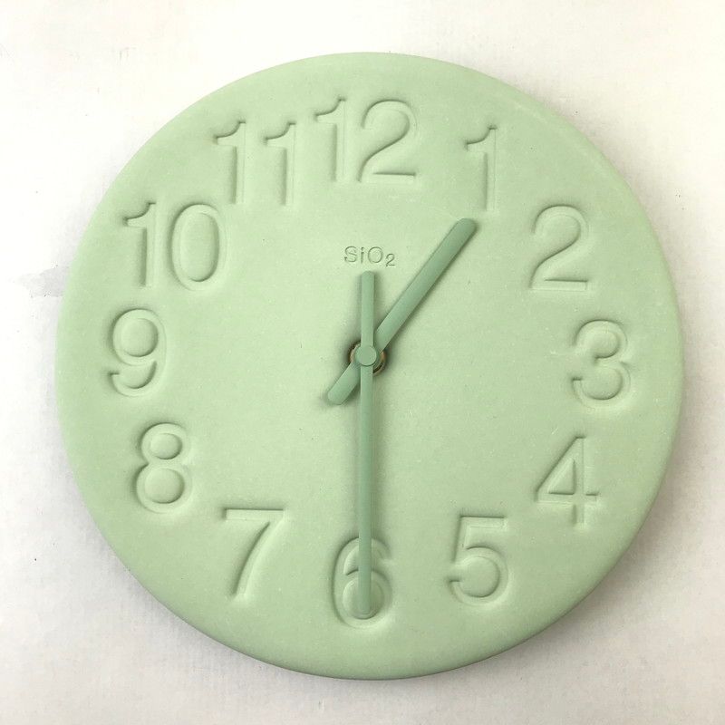 中古品】 Lemnos レムノス 珪藻土の時計 グリーン 奈良雄一 Yuichi