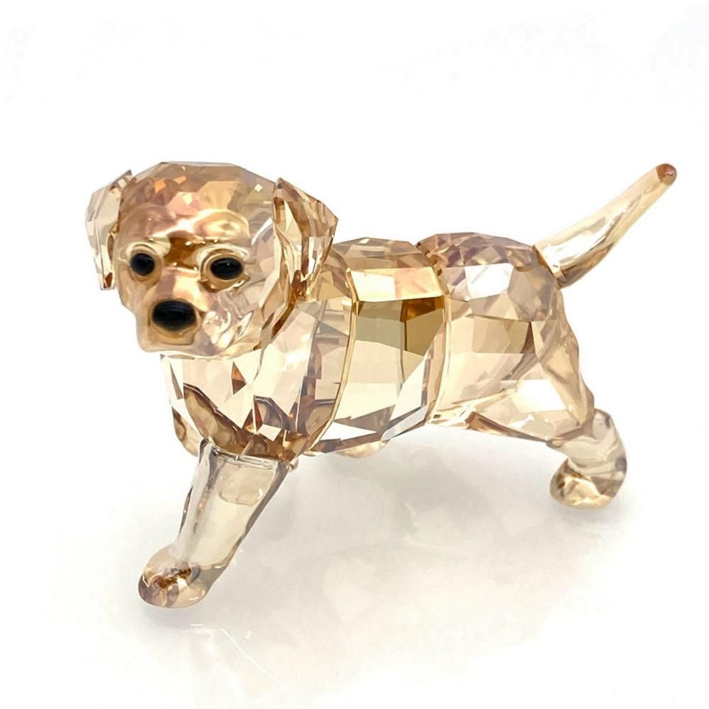 スワロフスキー SWAROVSKI ゴールデンレトリバー オブジェ 置物