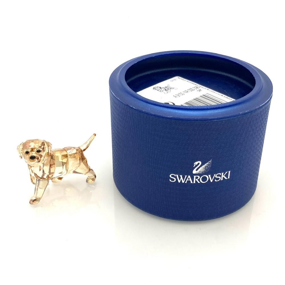 スワロフスキー SWAROVSKI ゴールデンレトリバー オブジェ 置物