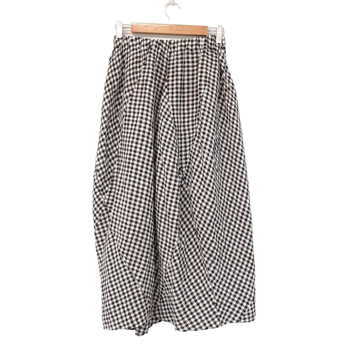 JURGEN LEHL ヨーガンレール ガラ紡 和織 ロングスカート M ゴム JURGEN LEHL ヨーガンレール ガラ紡 和織 ロングスカート M ゴム