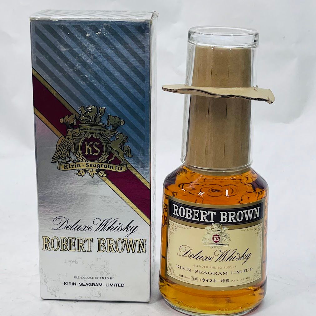 ロバートブラウン 760ml グラス付 オールドボトル 43度 - メルカリ