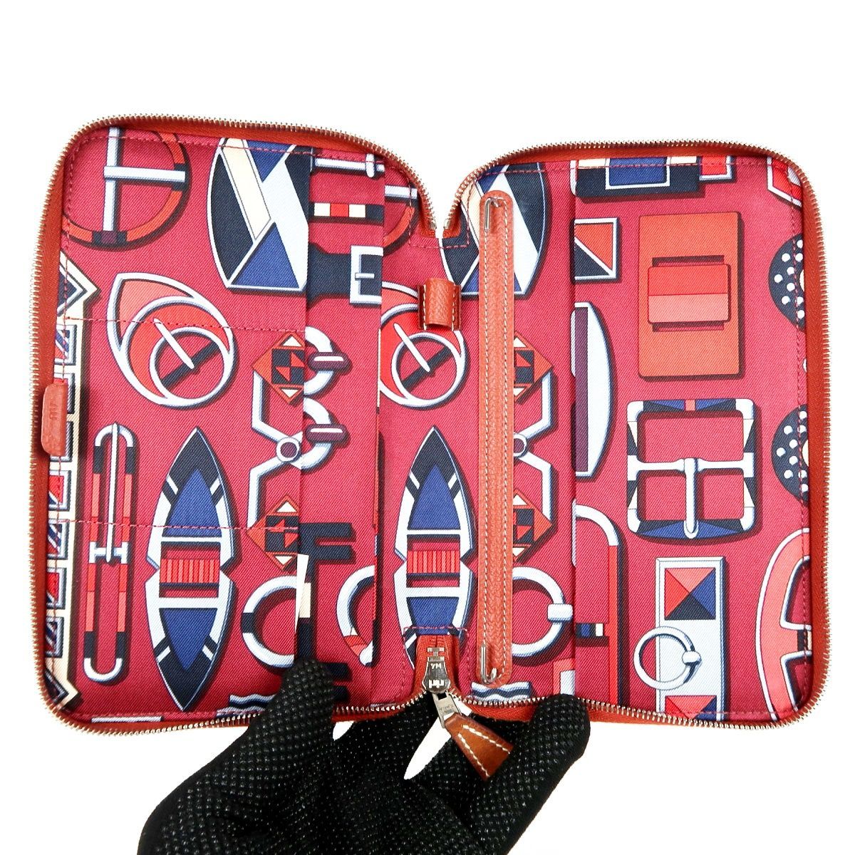 HERMES　エルメス 手帳カバー アジェンダ　財布 超美品】HERMES エルメス アジェンダ シルクイン 手帳カバー ブラウン