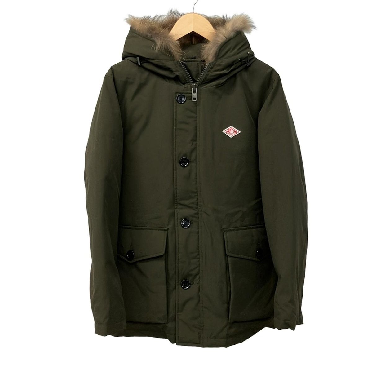 ダントン　ダウンコート サイズ42 DANTON(ダントン) ダウンコート サイズ42 L メンズ - カーキ 長袖/冬