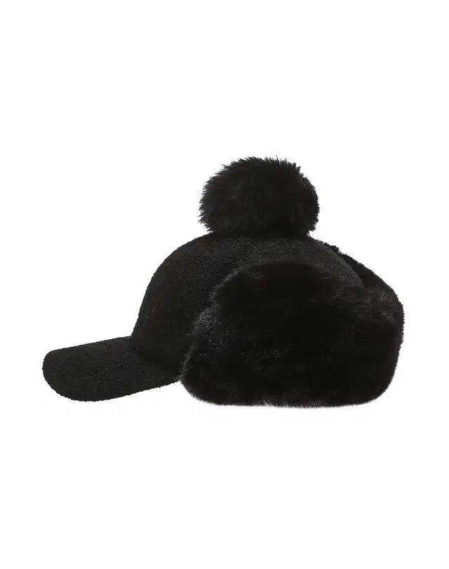 DAKS GOLF₍ダックス ゴルフ レディース ファー 防寒 キャップ 帽子 ブラック