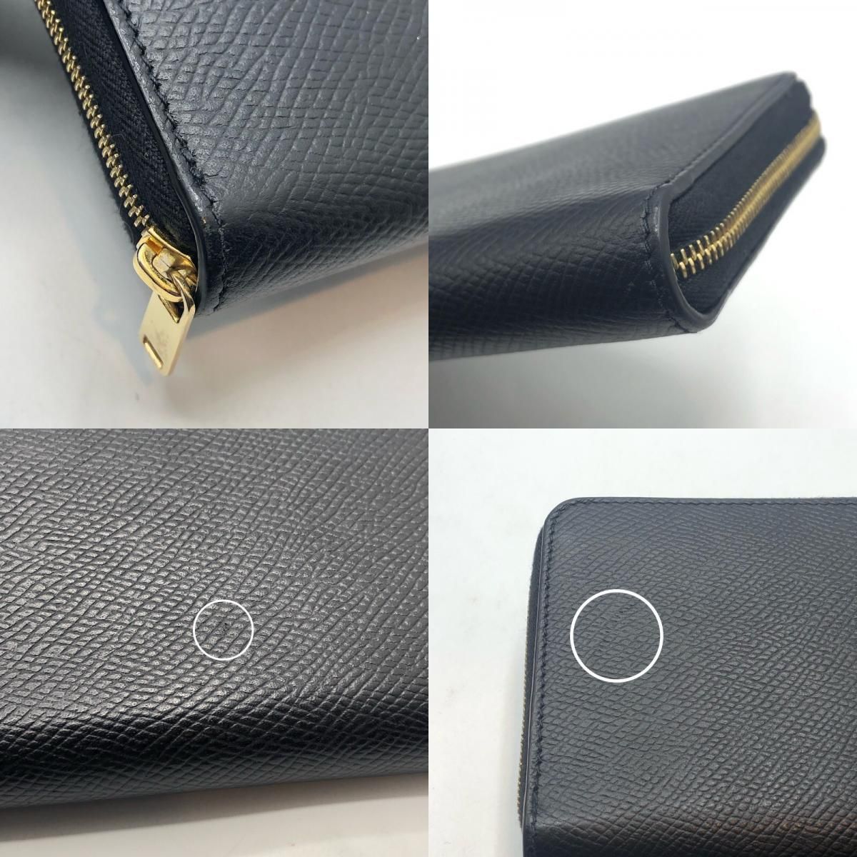  セリーヌ CELINE ラージ ジップウォレット 10 B 553 ブラック GD金具 グレインレザー ユニセックス 長財布 その他 小物