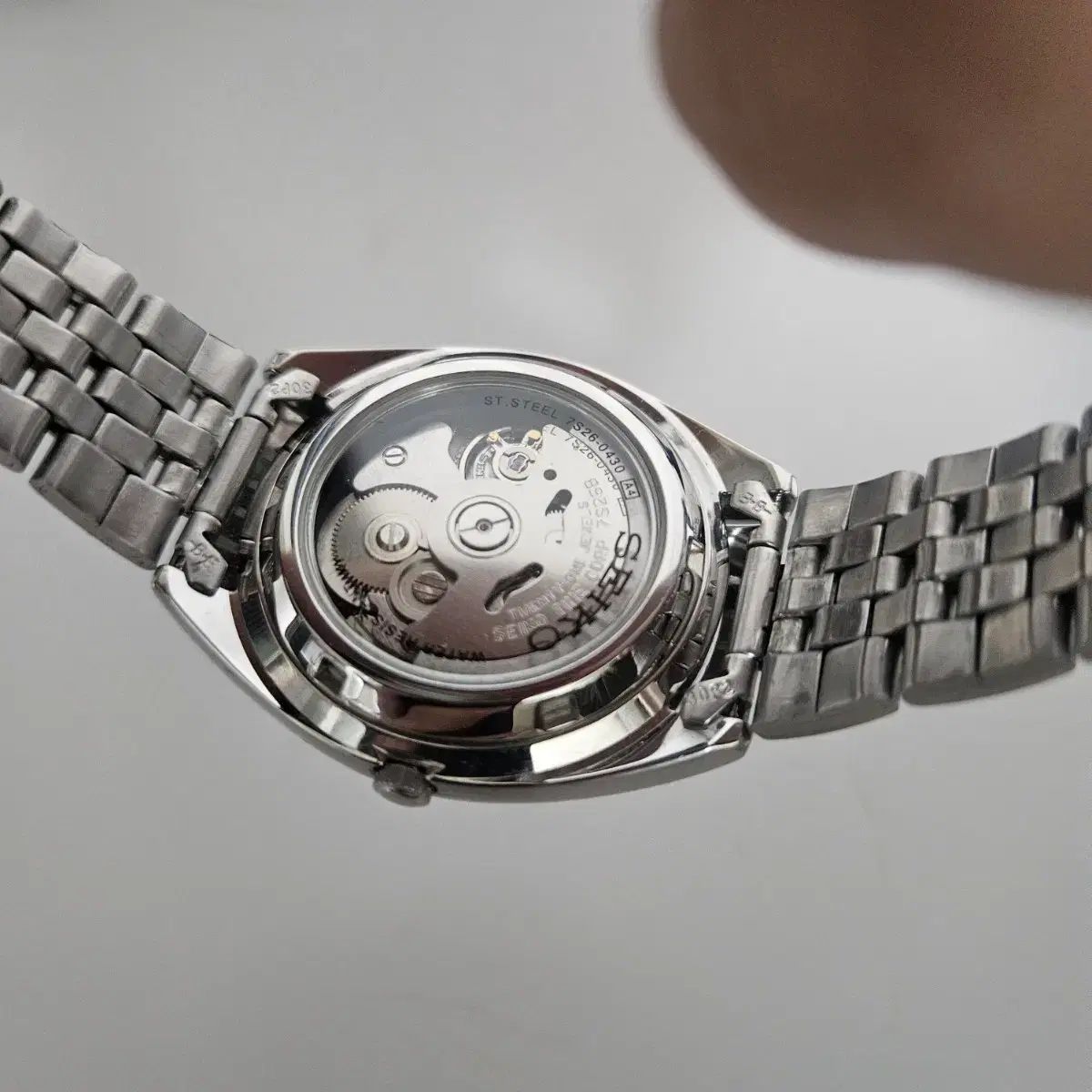  SEIKO 5 セイコー5 SNXA 11 サーモンダイアル 自動巻き時計 腕時計(アナログ)