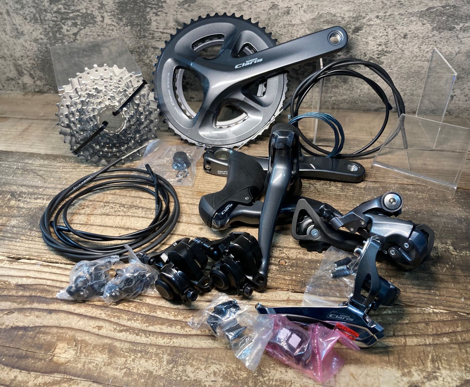 HQ 681 シマノ SHIMANO クラリス CLARIS R 2000 2 8 S 機械式ディスクブレーキ コンポセット