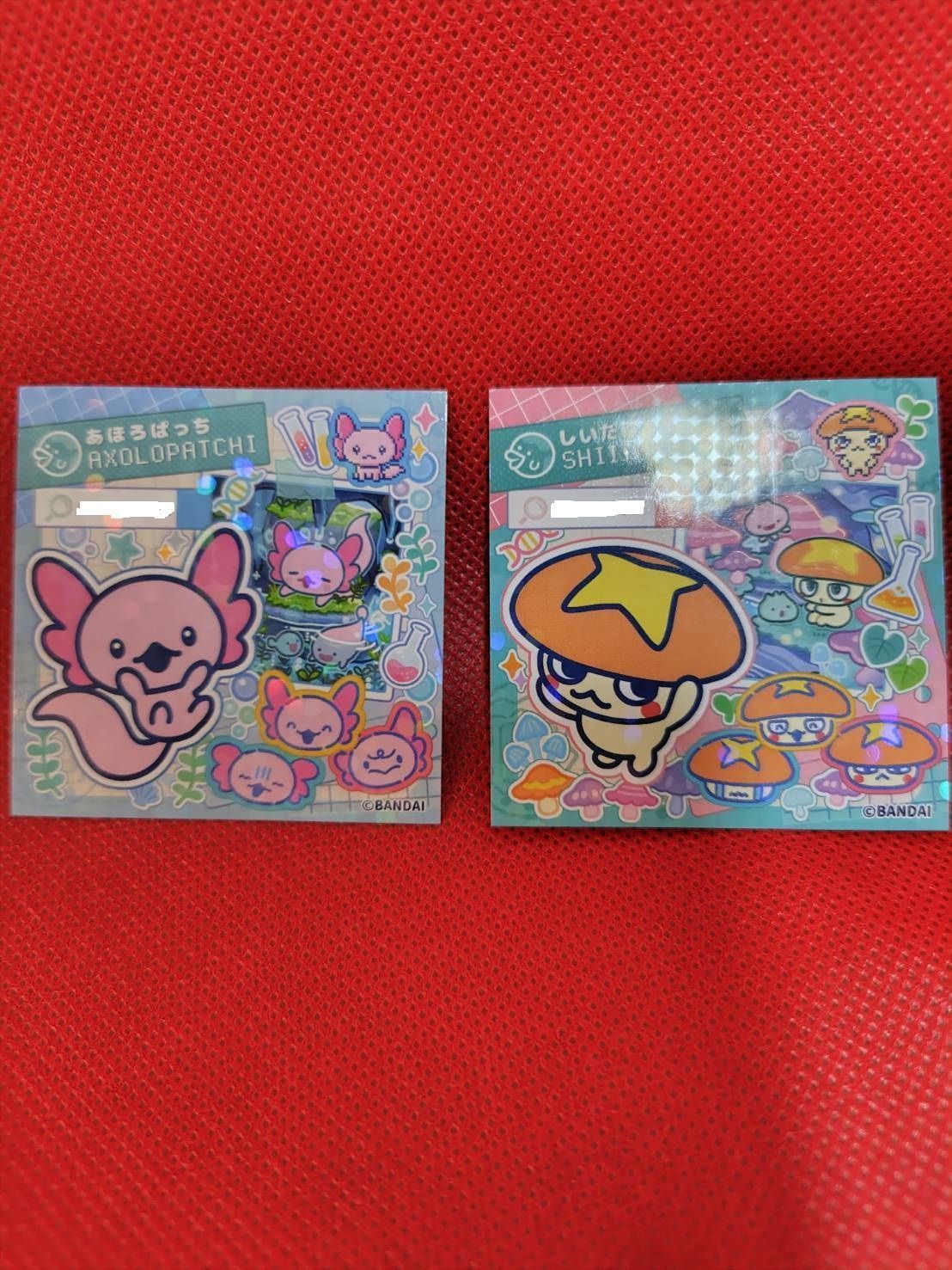 たまごっちパラダイス Tamagotchi Paradise - Pink Land 特典 たまラボステッカー あほろぱっち ＆ しいたけっち ピンク