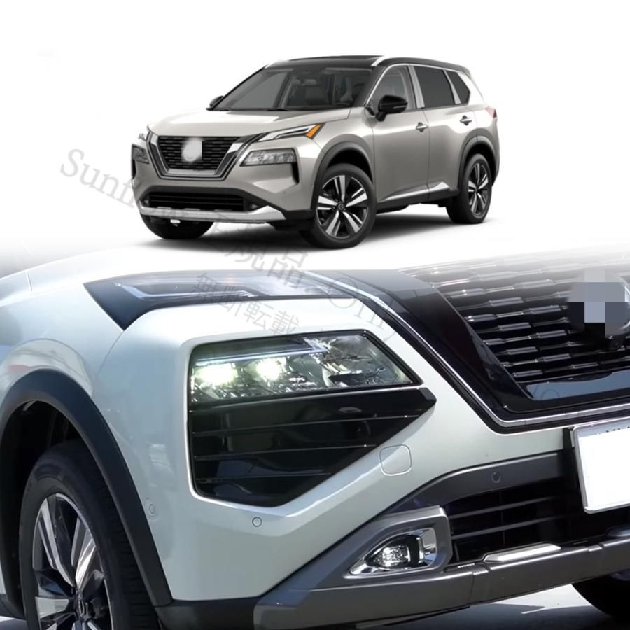 新型エクストレイル フロントバンパーディフューザー X TRAIL T 33 パーツ 内装 外装 ドレスアップ ヘッドライトガーニッシュ