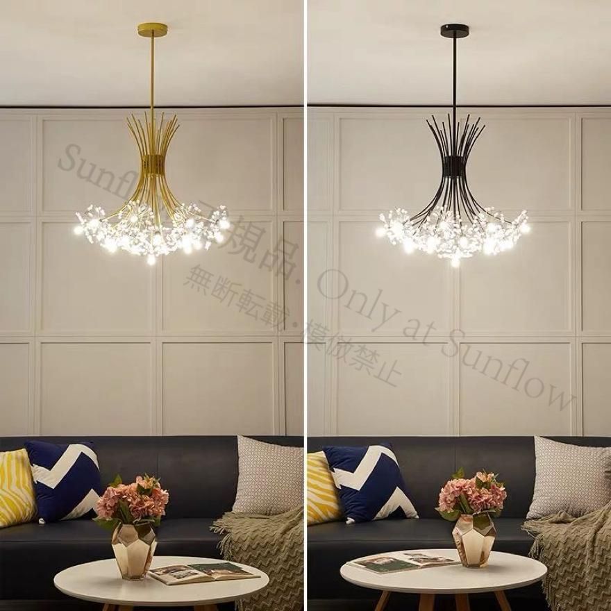 新品未使用】モダンシャンデリア K9 ガラス 水晶 クリスタル