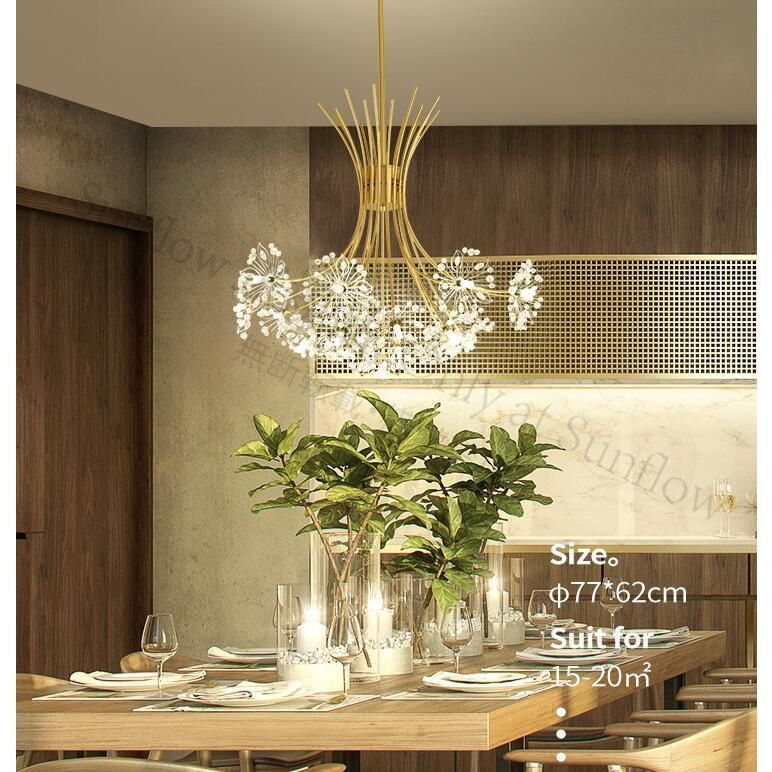 新品未使用】モダンシャンデリア K9 ガラス 水晶 クリスタル