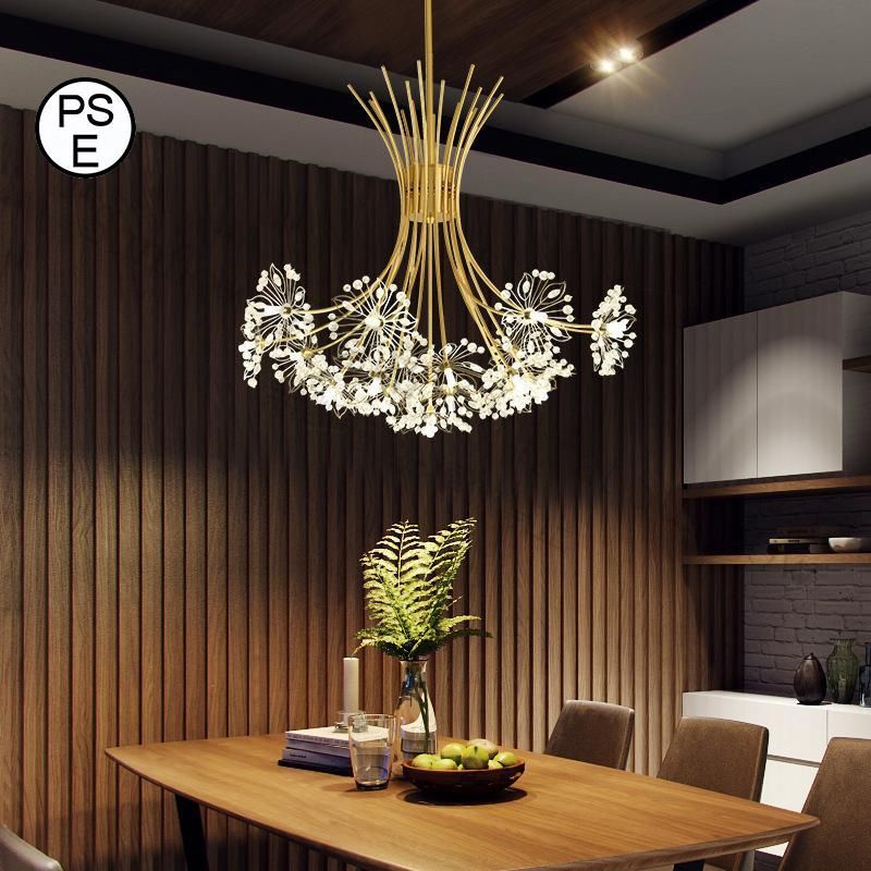 クリスタル装飾の9灯式シャンデリア 新品未使用】モダンシャンデリア K9 ガラス 水晶 クリスタル