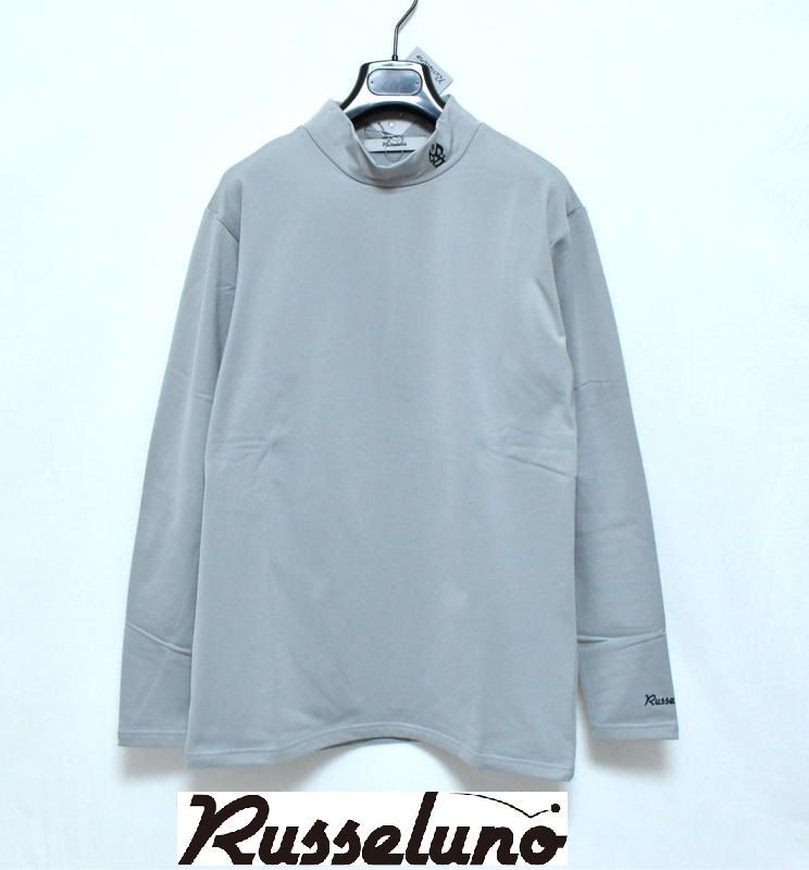 新品 ラッセルノ ゴルフ 裏起毛 ロングスリーブ モックネック 6(XL) RS