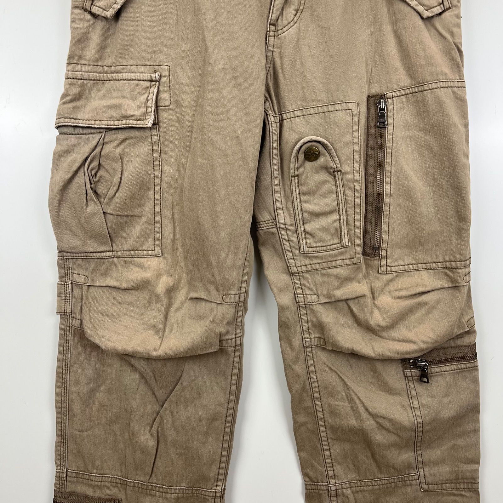 ALPHA INDUSTRIES y2k style adjust cargo pants M アルファ コットン