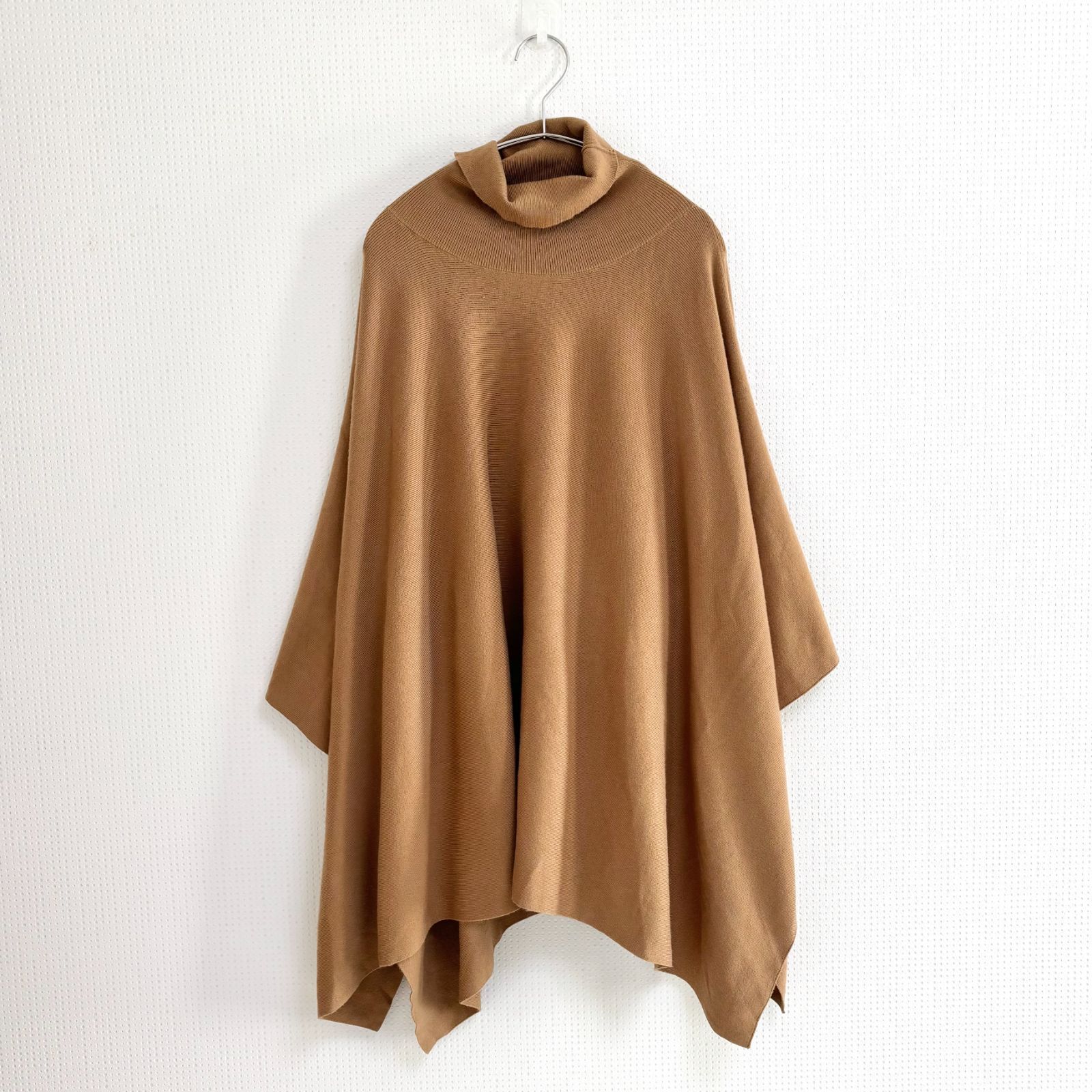 アニュアンス anuans ケープニット ポンチョ ニット セーター ベージュ