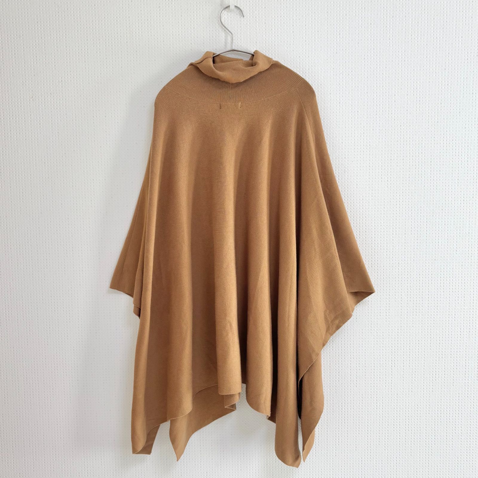 アニュアンス anuans ケープニット ポンチョ ニット セーター ベージュ