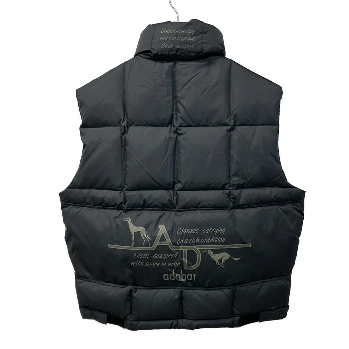 Adabat(アダバット) ダウンベスト サイズ4 XL メンズ - 黒 ジップ