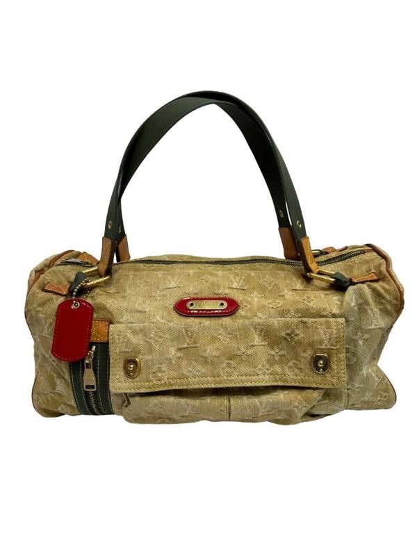 LOUIS VUITTON ルイヴィトン モノグラモフラージュリス 村上隆 デニム M 95771 ボストンバッグ