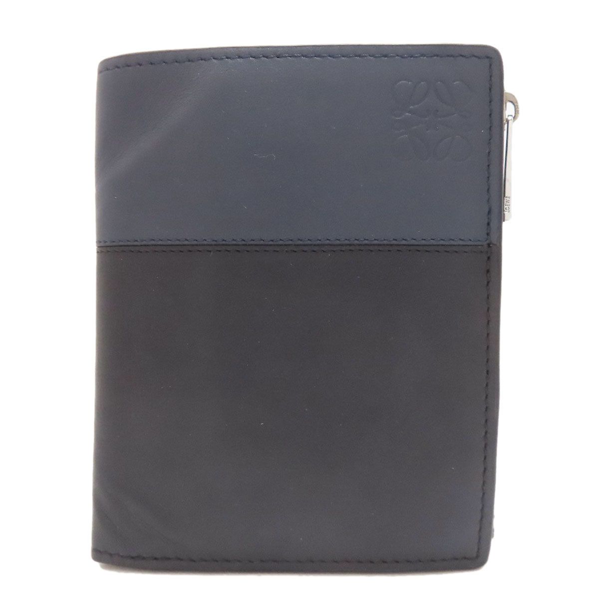 LOEWE ロエベ 最も安い バイカラー アナグラム 二つ折り財布（小銭入れ